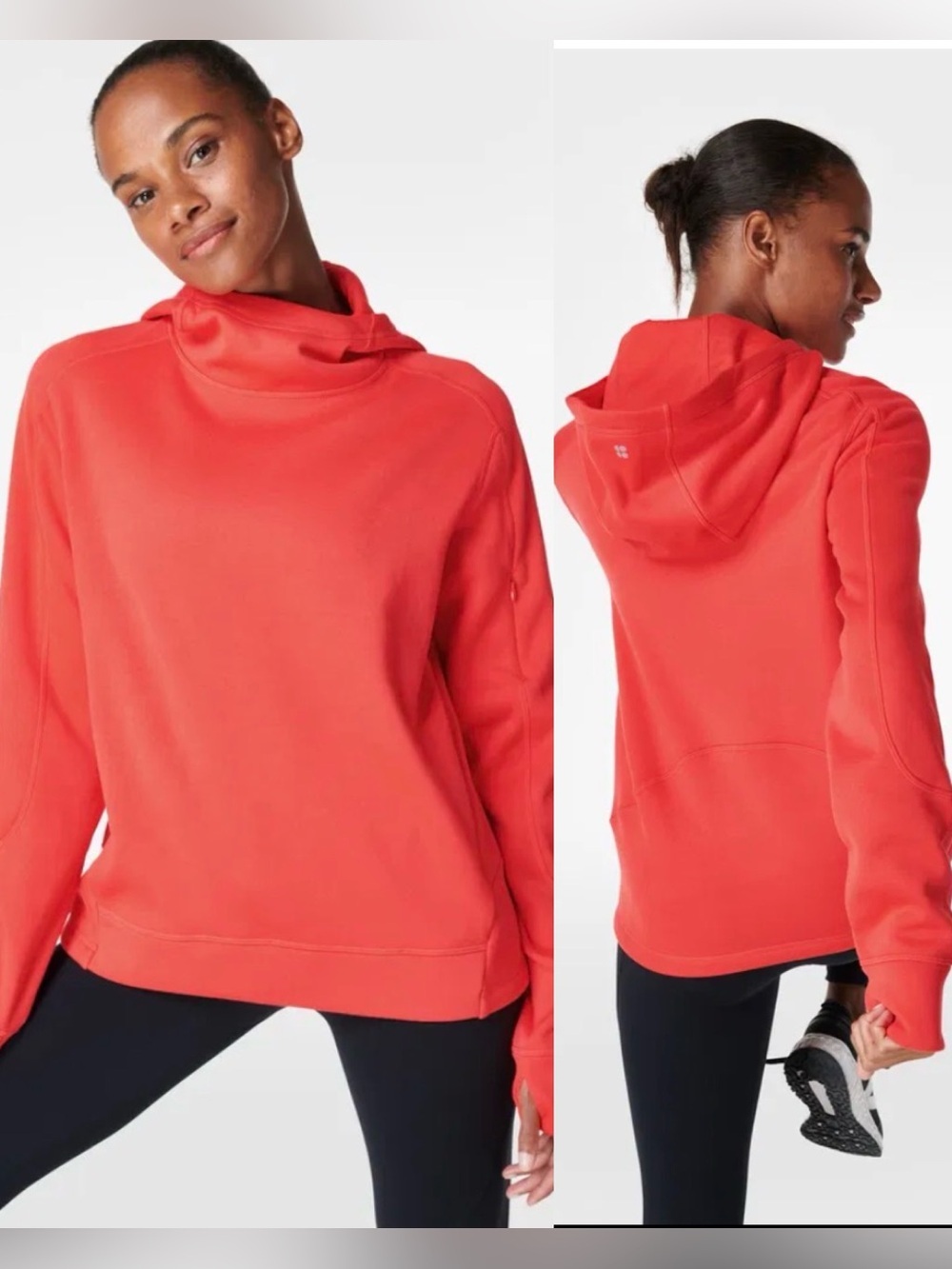 Sweaty Betty Sprinter Running Hoodie Fiery Red , size XL